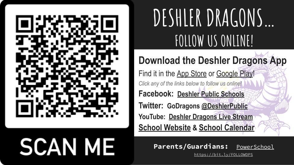 qr code to follow the dragons