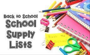 School Supply Lists & Back to School Info