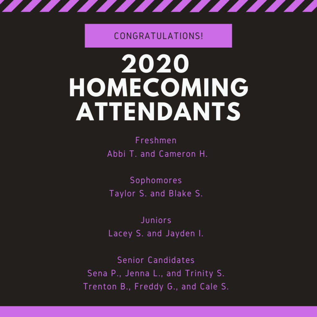 Homecoming attendants 2020